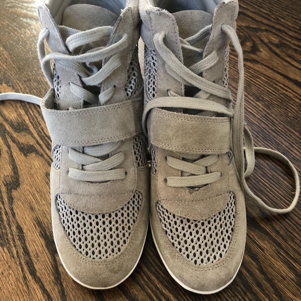 Gentle used gray Ash wedge sneakers